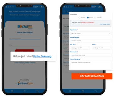 cara daftar fastpay di android