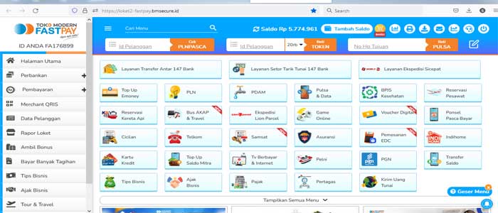 Aplikasi Web Fastpay