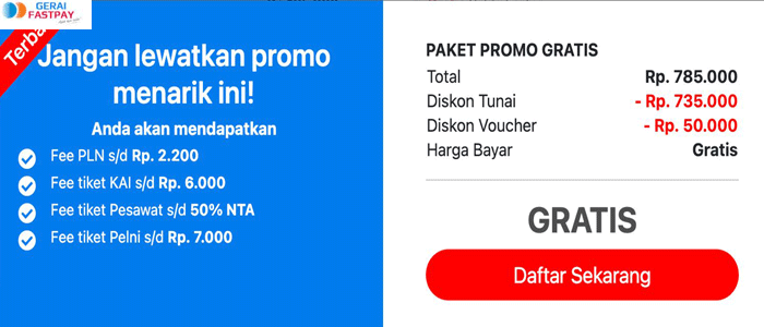 Daftar Fastpay Gratis